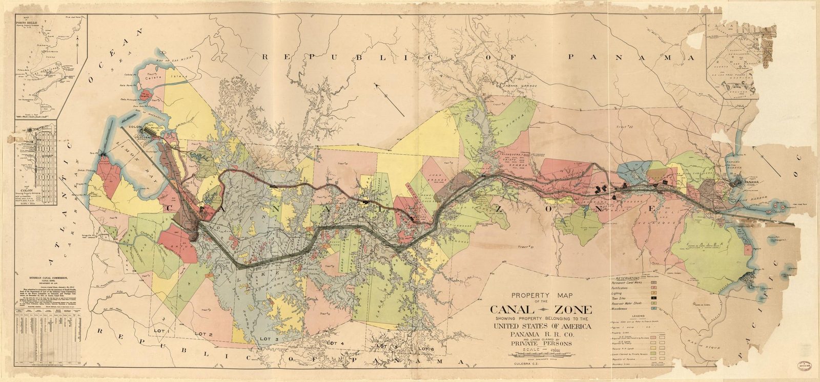 Mapa de Propiedades de la Zona del Canal